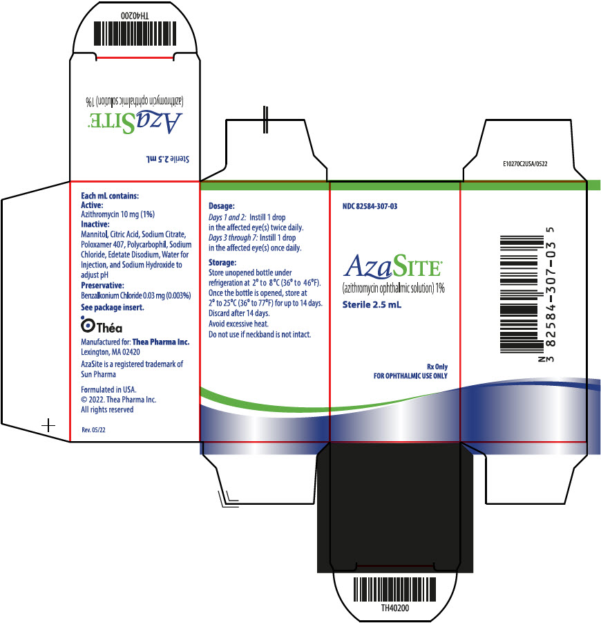 Rx Item-Azasite Eye 1% Azithromycin 2.5 ML DRP-Keep Refrigerated - by Thea Pharma USA Brand 