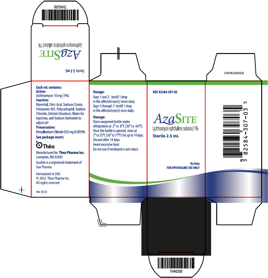 RX ITEM-Azasite Eye 1% Azithromycin drops 2.5ml by Thea Pharma