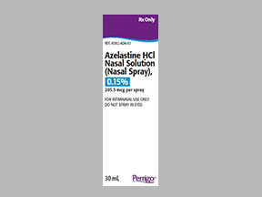 Rx Item-Azelastine 205.5Mcg Nasal Spray 30ml by Perrigo Pharma Gen Astelin