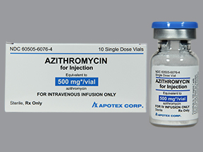 RX ITEM-Azithromycin 500mg Vial 10 by Apotex Corp