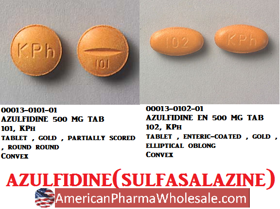 Rx Item-Azulfidine EN 500mg Tab 100 by Pfizer Pharma