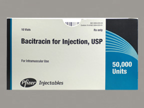 Rx Item-Bacitracin 50000 Unit Vial 10 by Pfizer Pharma Inj