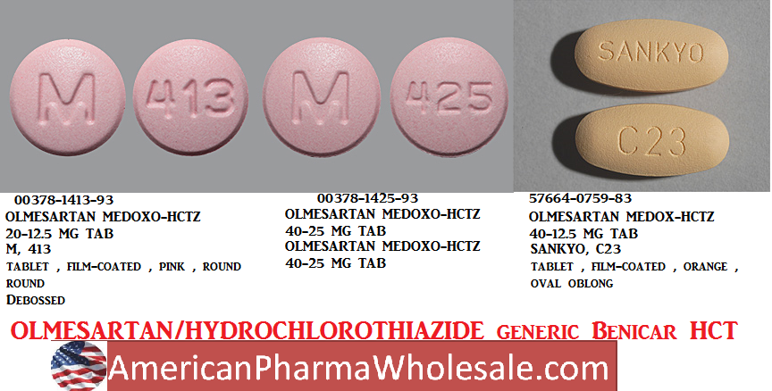 Rx Item-Olmesartan-HCTZ Generic Benicar Hct 40-12.5 Mg Tab 90 By Torrent Short D