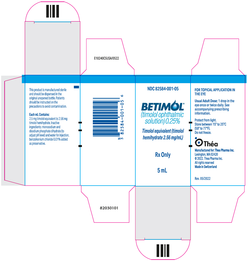 Rx Item-Betimol 0.25% drops 5ml by Thea Pharma