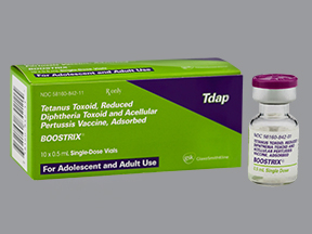 Rx Item-Boostrix 2.5 8 5 .5 Vial 10X0.5ml by Glaxosmithkline Vaccines