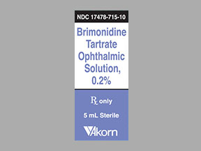 Rx Item-Brimonidine Tartrate 0.2% drops 5ml by Akorn Pharma Gen Alphagan