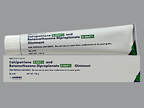 Rx Item-Calcipotriene-Betamethasone 0.005/.064 Ointment 100gm By Sandoz Pharma