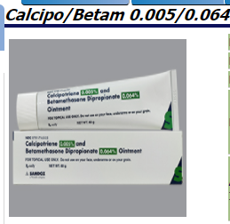 Calcipotriene-Betamethasone 0.005 .064 Ont 60gm by Sandoz Pharma