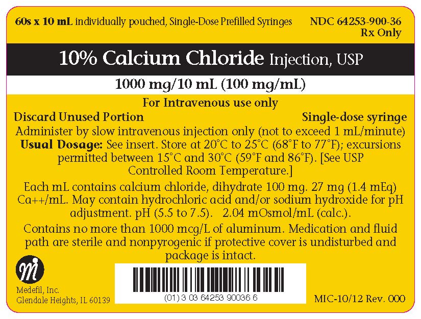 Rx Item-Calcium Chloride 100Mg/ml Syringe 60X10 ML by Medefil