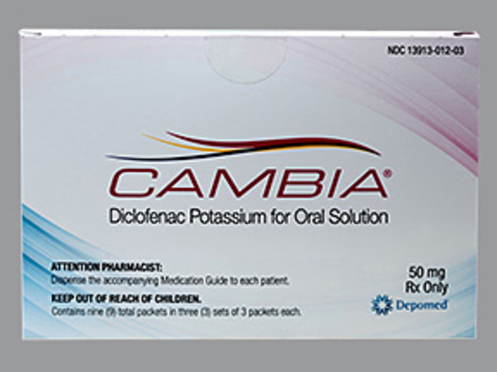 Rx Item-Cambia 50mg Powder 9 By Asserto Therapeutics