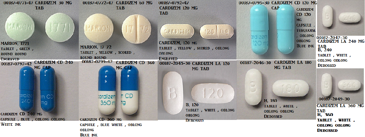 Rx Item-Cardizem LA 180mg Tab 30 By Valeant Pharma