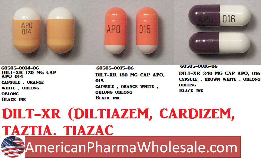Rx Item-Diltiazem XR 120Mg Cap 100 By Apotex Gen Cardizem, DIlacor 