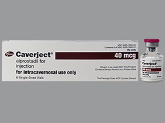 Rx Item-Caverject 40mcg Alprostadil Vial 6 By Pfizer Pharma