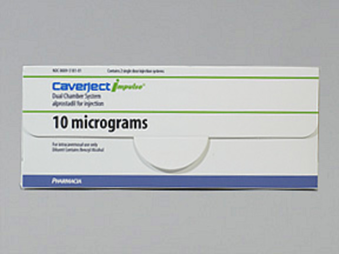 Rx Item-Caverject Alprostadil Imp 10mcg Kit 2 By Pfizer Pharma