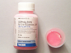 Rx Item-Cephalexin 125MG/5ML 100 ML Suspension by Teva Pharma USA 
