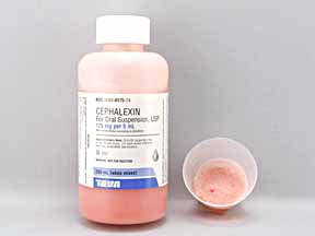 Rx Item-Cephalexin 125MG/5ML 200 ML Suspension by Teva Pharma USA Gen Keflex