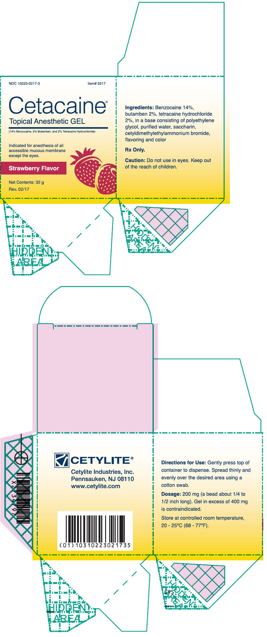 Rx Item-Cetacaine Ds PUMPJAR 32 GM Gel by Cetylite Industries Pharma USA