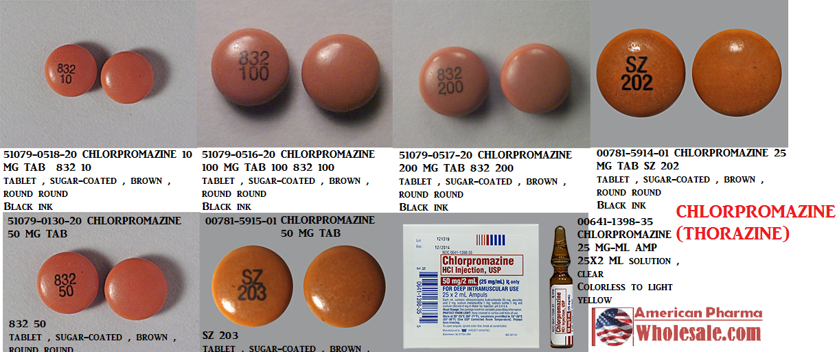 Rx Item-Chlorpromazine 100mg Tab 100 By Mylan Institutional