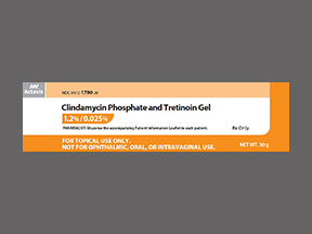 Rx Item-Clindamycin-Tretinoin 1 2/ 025% Gel 30Gm By Actavis