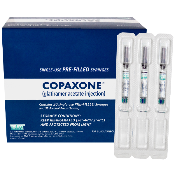 Rx Item-Copaxone glatiramer 20Mg/Ml Syringe 30X1 Ml By Teva Refrigerated