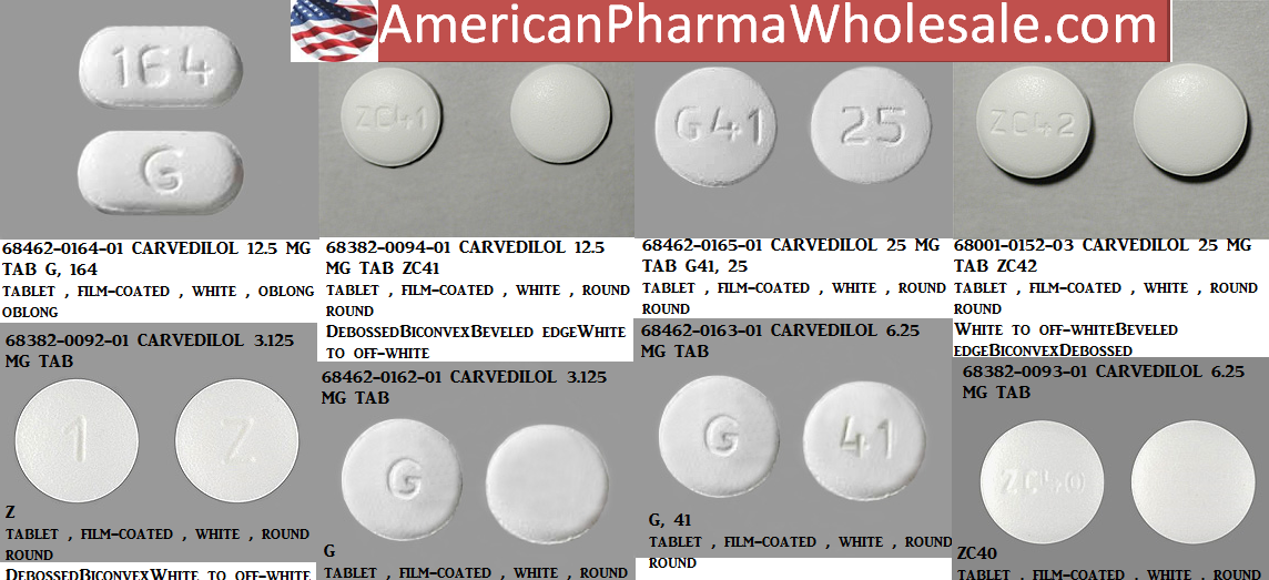 Rx Item-Carvedilol 3.125mg Tab 100 By Zydus Pharma 