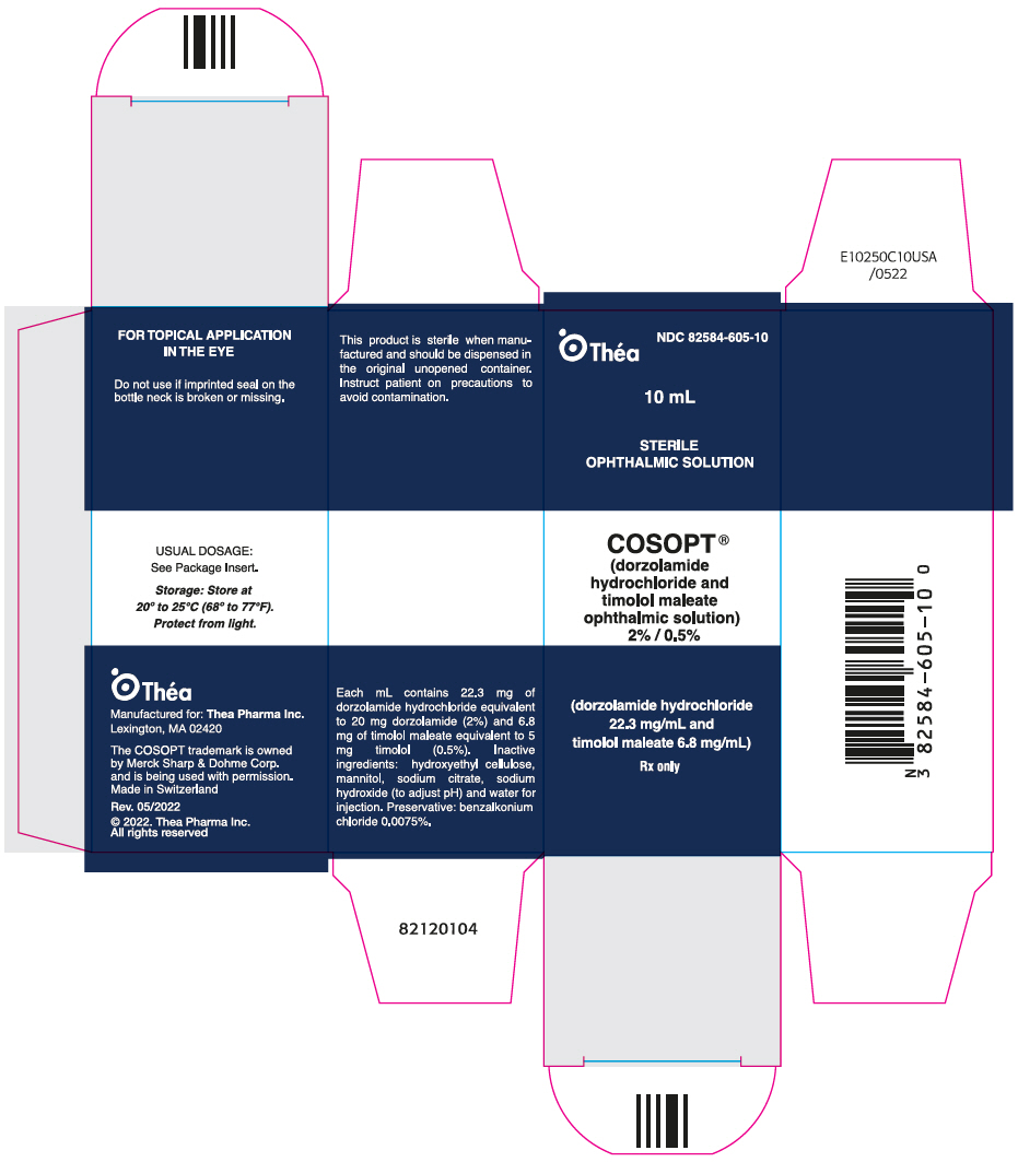Rx Item-Cosopt Dorzolamide-Timolol Brand Name Drops 10Ml By Thea Pharma Brand 