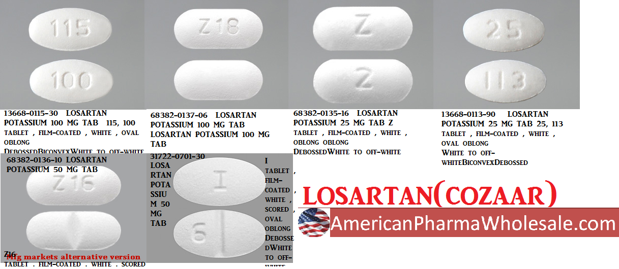 Losartan 100mg Tab 1000 by Virtus Pharma