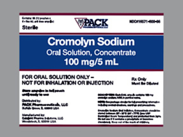 Rx Item-Cromolyn Sodium 20Mg/Ml Amp 96X5Ml By Pack Pharma(Rising) Gen Gastrocrom