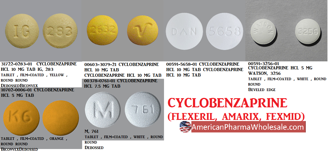 RX ITEM-Cyclobenzaprine 5Mg Tab 100 By Actavis Pharma(Teva)