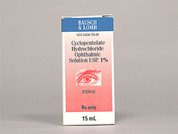 Rx Item-Cyclopentolate 1% Drops 15Ml By Valeant Gen Cyclogyl