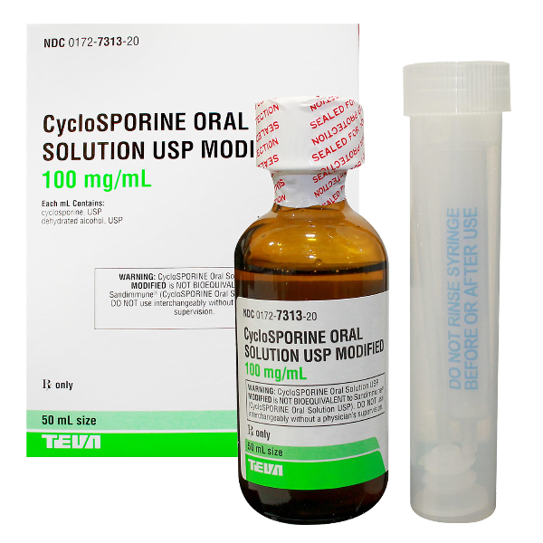 Rx Item-Cyclosporine Mic 100MG/ML 50 ML sol by Teva Pharma USA 