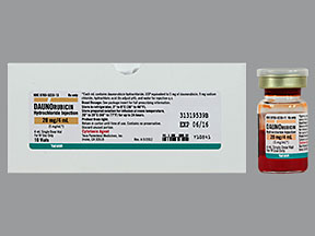 Rx Item-Daunorubicin 5Mg/Ml Vial 10X4Ml By Teva Pharma Refrigerated