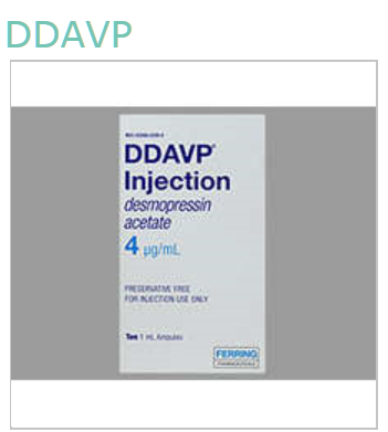 Rx Item-DDAVP 4Mcg/Ml Amp 10X1Ml By Ferring Pharm Refrigerated