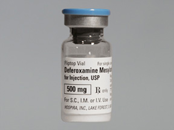 Rx Item-Deferoxamine 500Mg Vial 4 By Hospira Worldwide