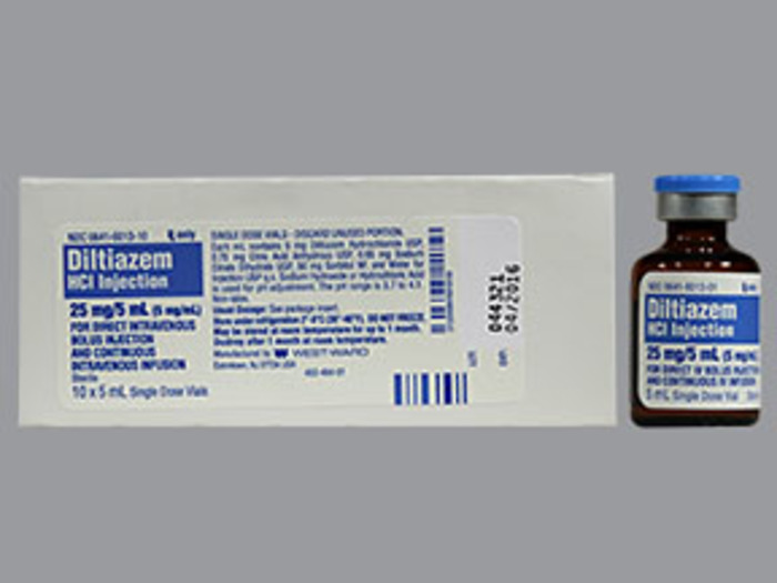 Rx Item-Diltiazem 5Mg/Ml Vial 10X5Ml By Westward Pharma Refrigerated Gen Cardize