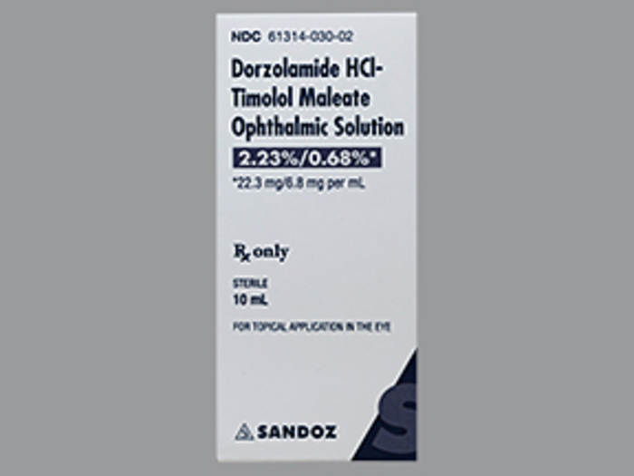 Rx Item-Dorzolamide-Timolol Gen Cosopt Drops 10Ml By Sandoz Falcon Pharma 