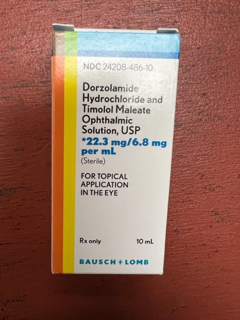 Rx Item-Dorzolamide-Timolol 2/0.005 10 ML O/S by Valeant Pharma USA  Generic Cosopt