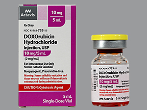 Rx Item-Doxorubicin 10Mg/5Ml Vial 5Ml By Actavis Pharma(Teva) Refrigerated