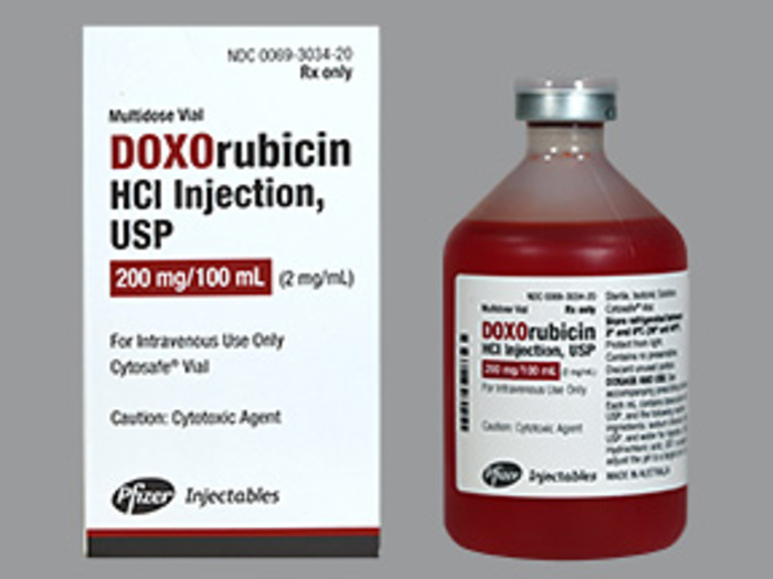 Rx Item-Doxorubicin 2Mg/Ml Vial 100Ml By Pfizer Pharma Inj