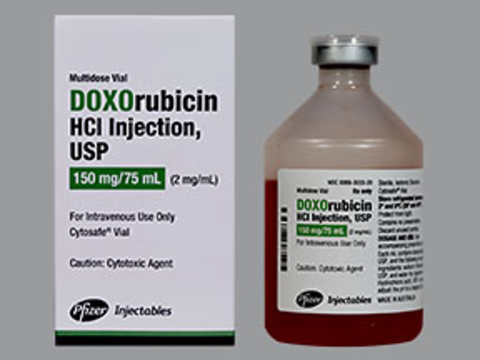 Rx Item-Doxorubicin 2Mg/Ml Vial 75Ml By Pfizer Pharma Inj Gen Adriamycin