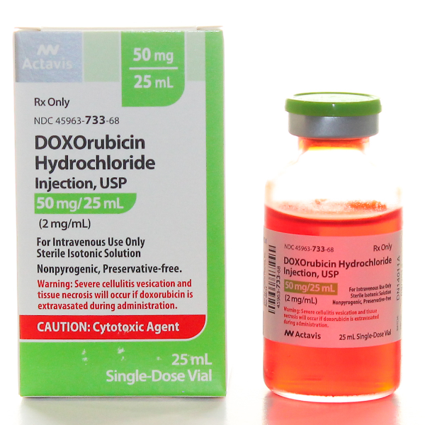 Rx Item-Doxorubicin 50Mg 25Ml Vial 25Ml By Actavis Pharma(Teva)