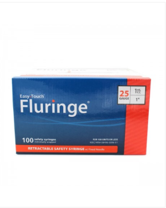 Easy Touch Fluringe 25G 1ml 100 Ct