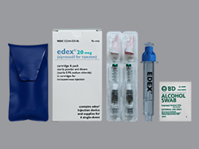 Rx Item-Edex 20MCG Alprostadil 6 Cartridge by Endo Lab USA 
