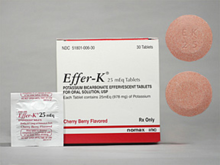 Rx Item-Effer-K Cb 25MEQ 30 Tab by Nomax Pharmacy USA