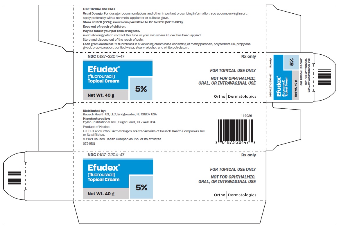 Rx Item-Efudex 5% Fluorouracil  40 GM Cream by Valeant Pharma USA 