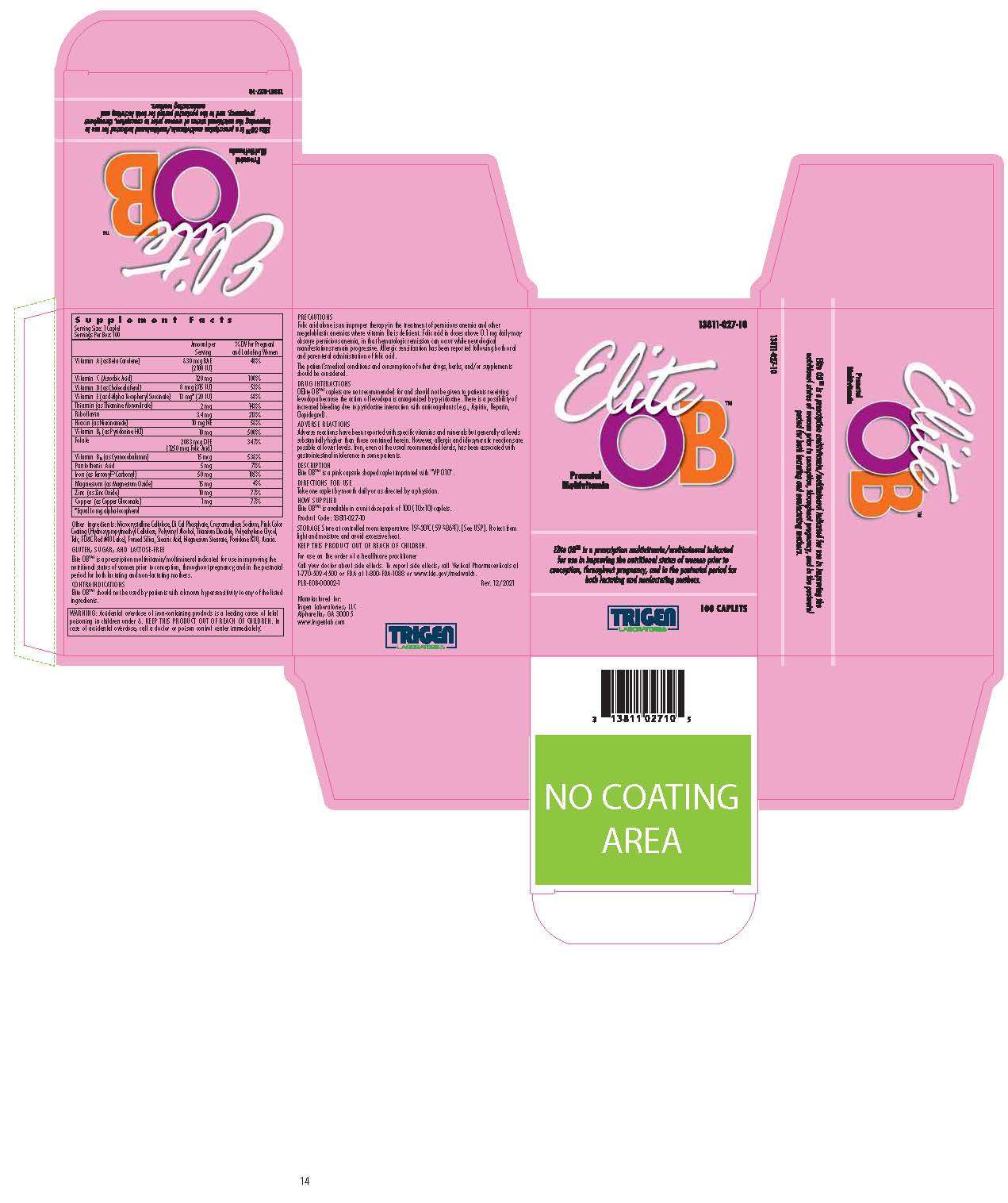 '.Elite-OB 50 1.25Mg Cpl 100 By Trigen Lab.'