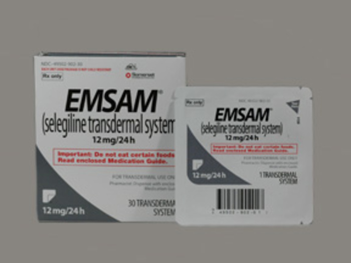 Rx Item-Emsam 24Hr 12MG 30 Selegiline Transdermal Patch by Mylan Specialty Pharma USA 
