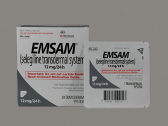 Rx Item-Emsam 24Hr/12Mg Selegiline Transdermal Patch 30 By Mylan