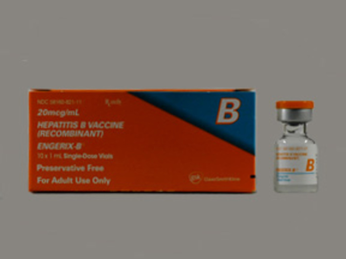 Rx Item-Engerix-B 20 Mcg/Ml Vial 10X1Ml By Glaxosmithkline Vaccines