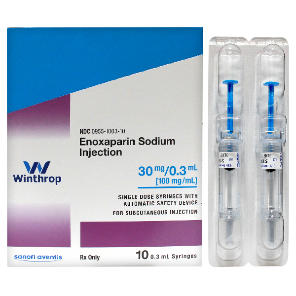 Rx Item-Enoxaparin 30Mg/0.3Ml Syringe 10 By Winthrop US D B A Sanofi Avent